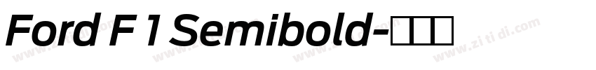 Ford F 1 Semibold字体转换 Ford F 1 Semibold字体转换